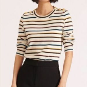 Veronica Beard Striped Mayer Top